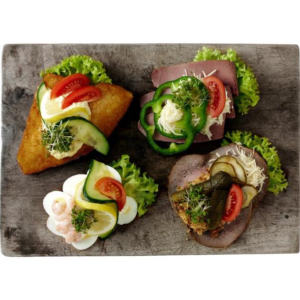 Smørrebrød 4 stk. pålæg